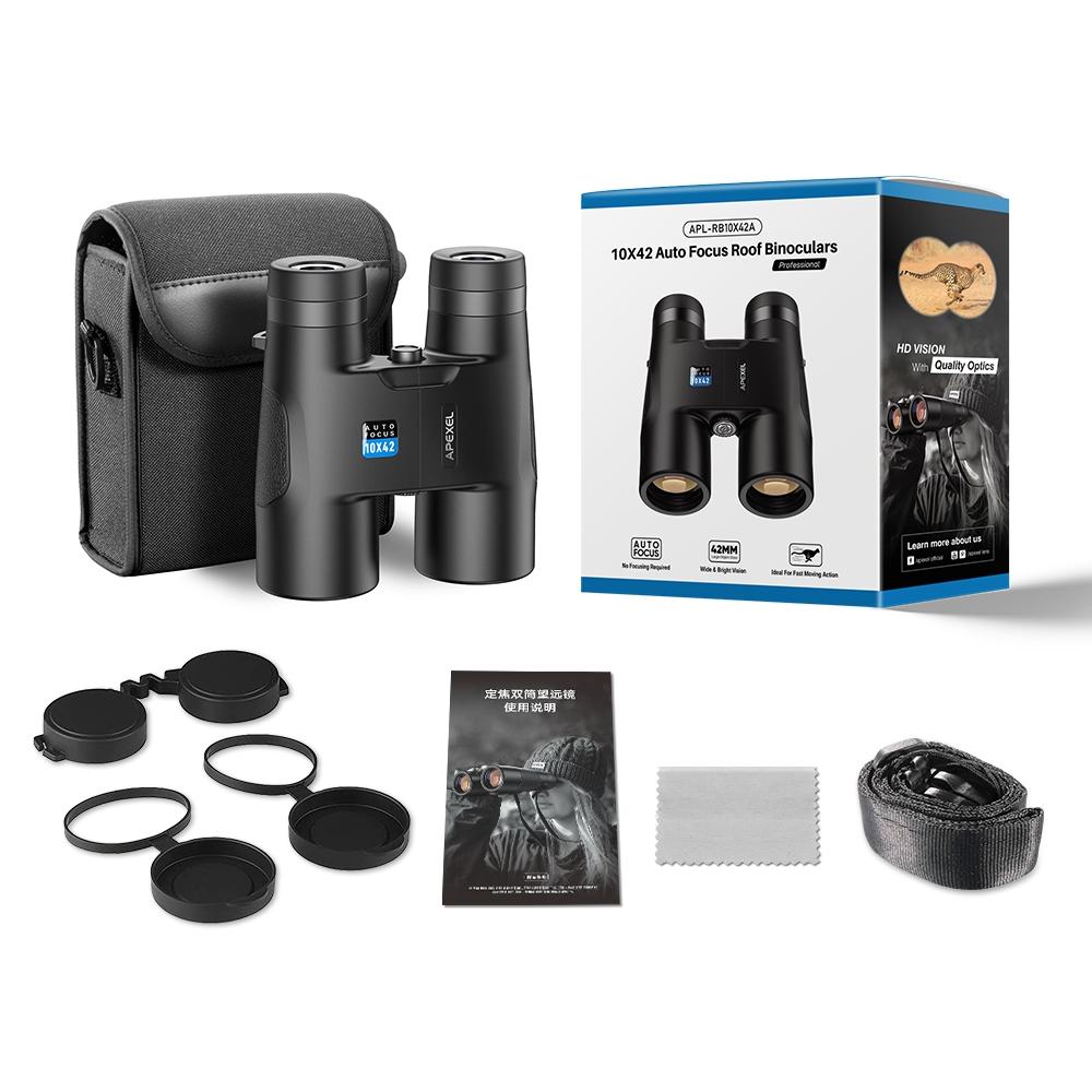 Autofocus 10X42 Binoculars Fixed Focus Black
