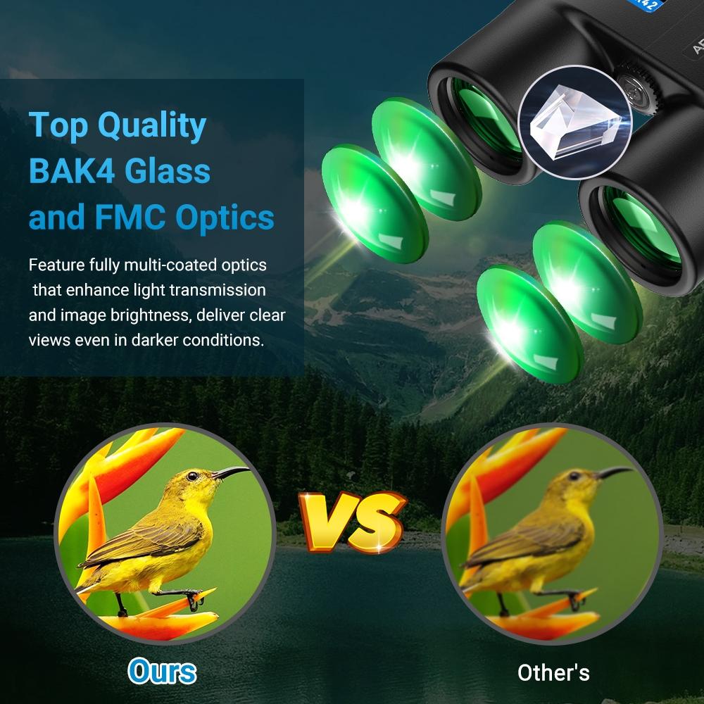 Autofocus 10X42 Binoculars Fixed Focus Black