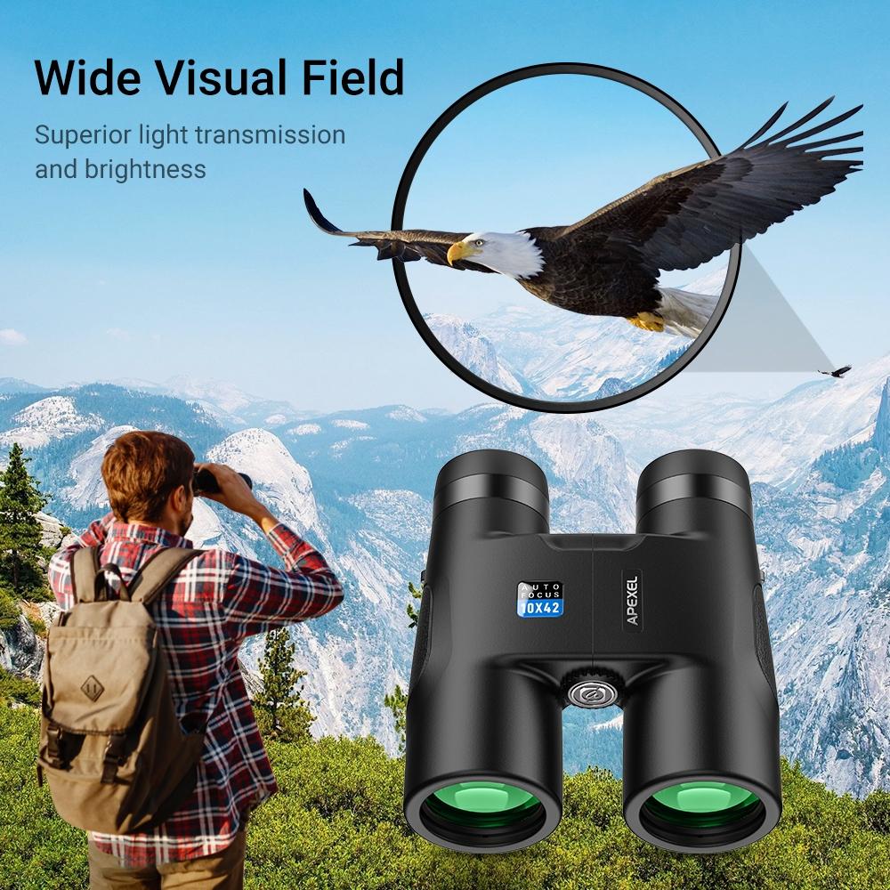 Autofocus 10X42 Binoculars Fixed Focus Black
