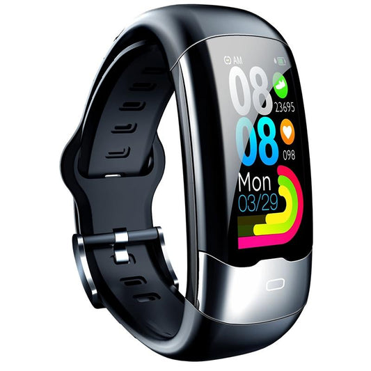 Smart Bracelet With Heart Rate And Blood Glucose Monitoring Tft Hd Black