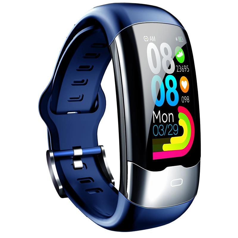 Smart Bracelet With Heart Rate And Blood Glucose Monitoring Tft Hd Black