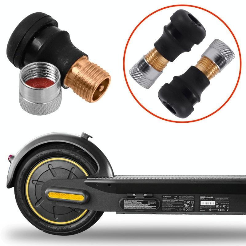2 Pack Ninebot Max G30 Scooter Tires With Vacuum Nozzle Black