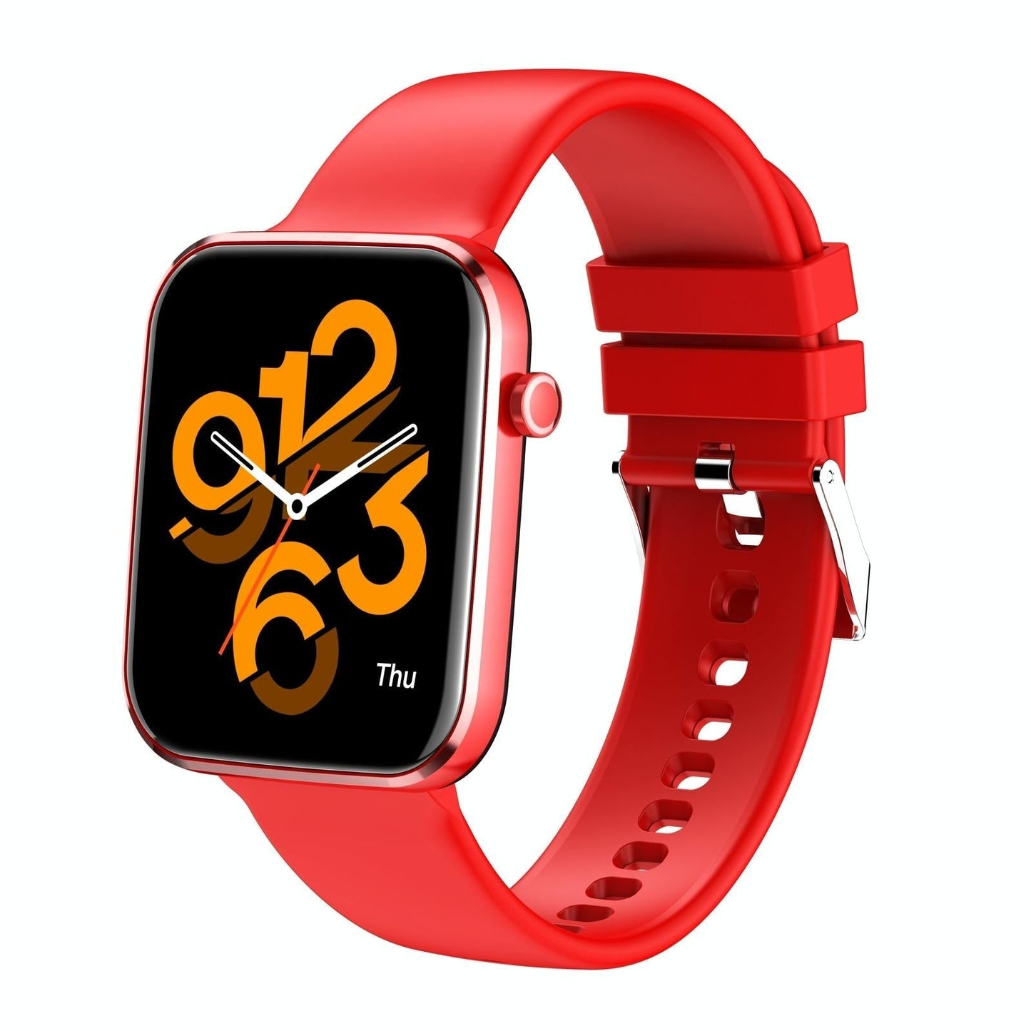 1.69 Inch Ip67 Waterproof Smart Watch With Touch Screen Health Monitoring Red