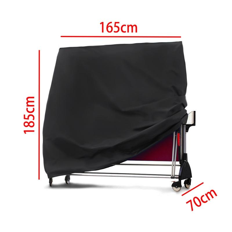 Waterproof Outdoor Table Tennis Cover 165X70x185cm Black / Silver