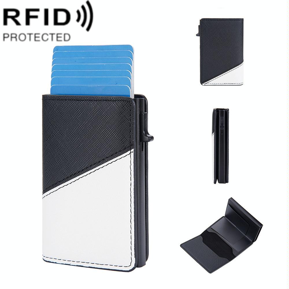 Anti Theft Rfid Leather Wallet Secure Design Black