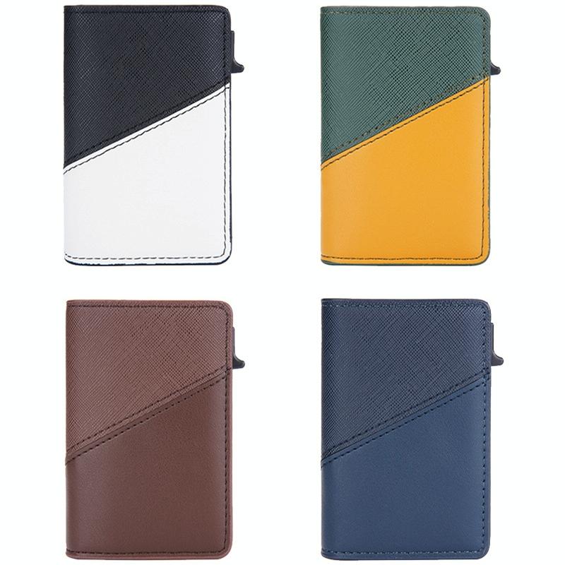 Anti Theft Rfid Leather Wallet Secure Design Black
