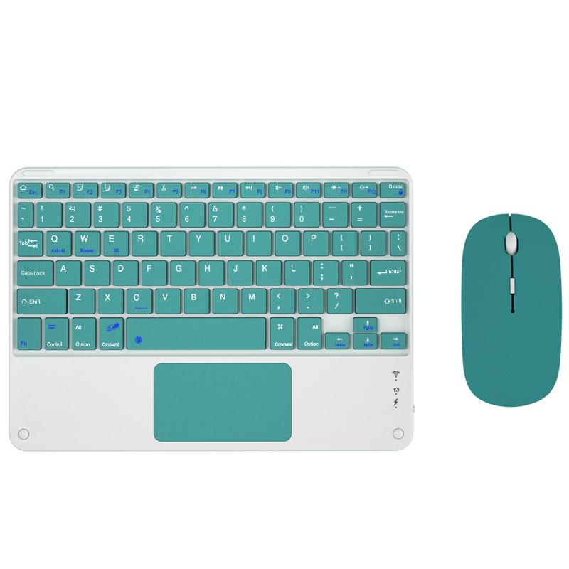 9.7 Tablet Keyboard With Bluetooth Touchpad Mouse Set For Ipad Pink