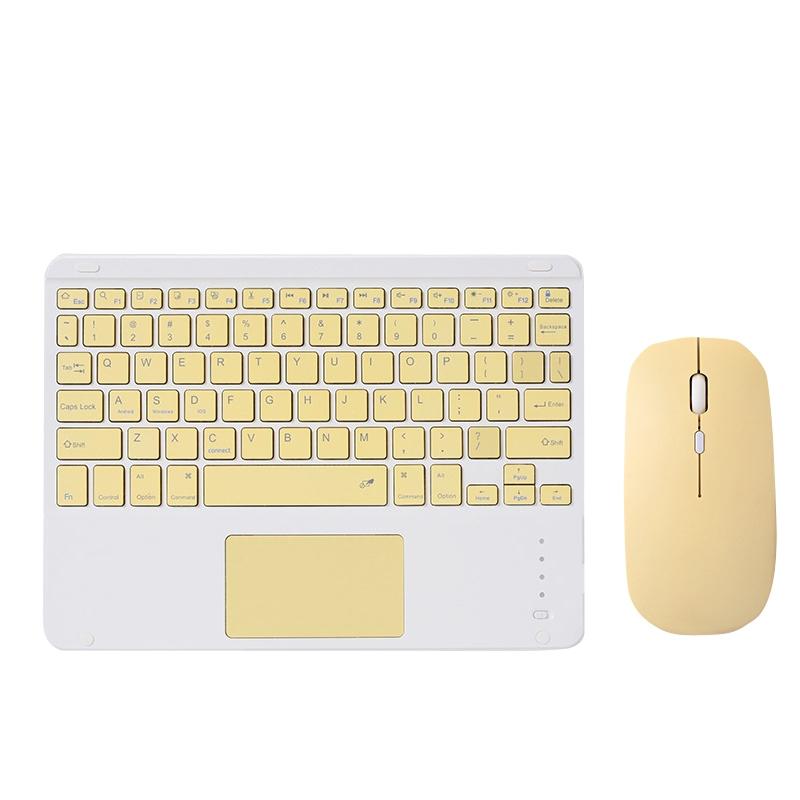 9.7 Tablet Keyboard With Bluetooth Touchpad Mouse Set For Ipad Pink