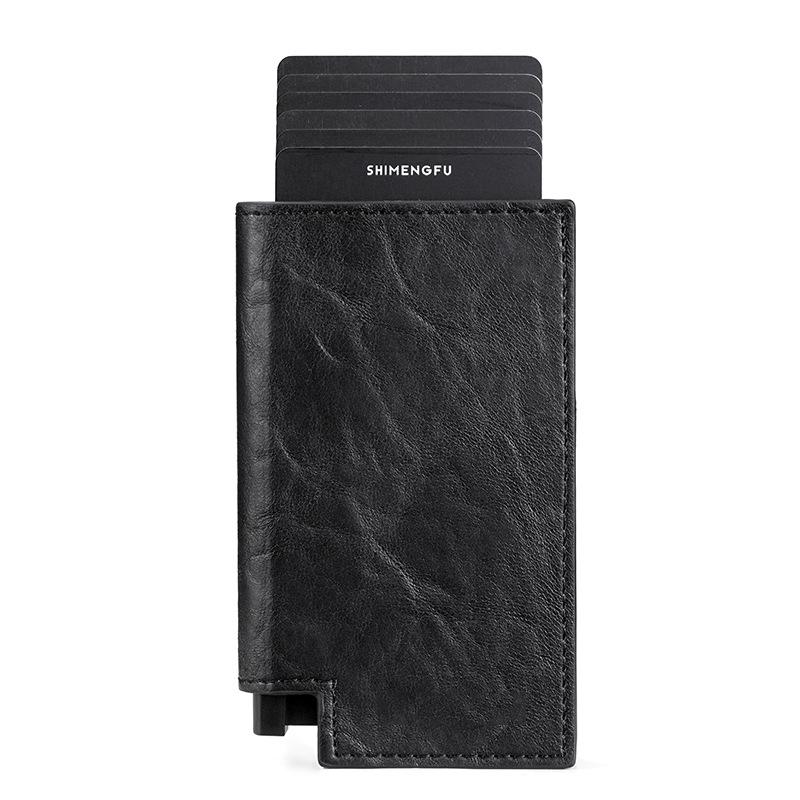Pop Up Rfid Bifold Wallet With Card Holder Black