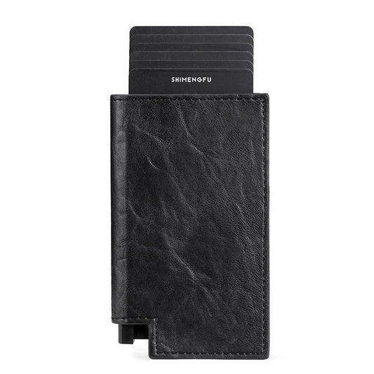 Pop Up Rfid Bifold Wallet With Card Holder Black