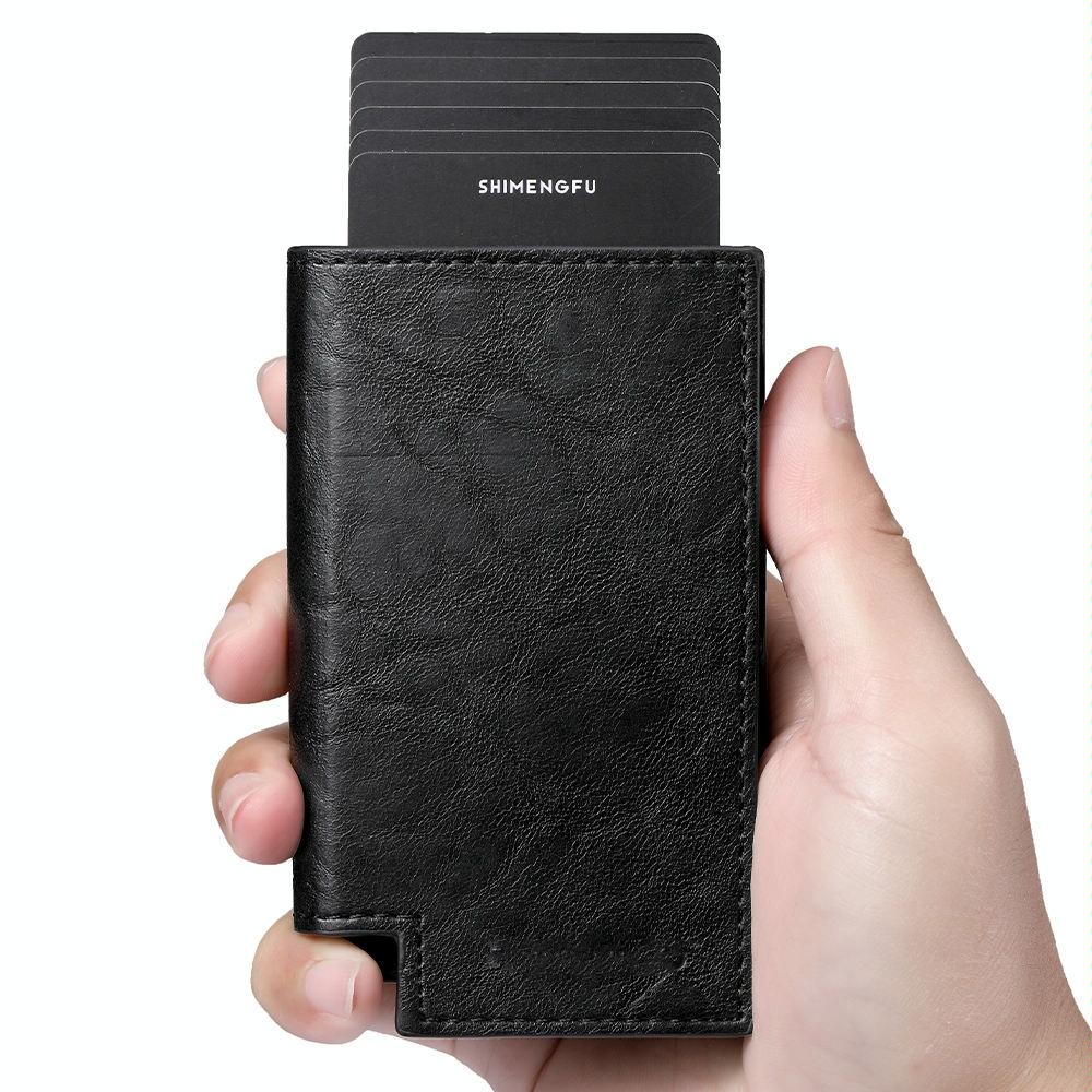 Pop Up Rfid Bifold Wallet With Card Holder Black