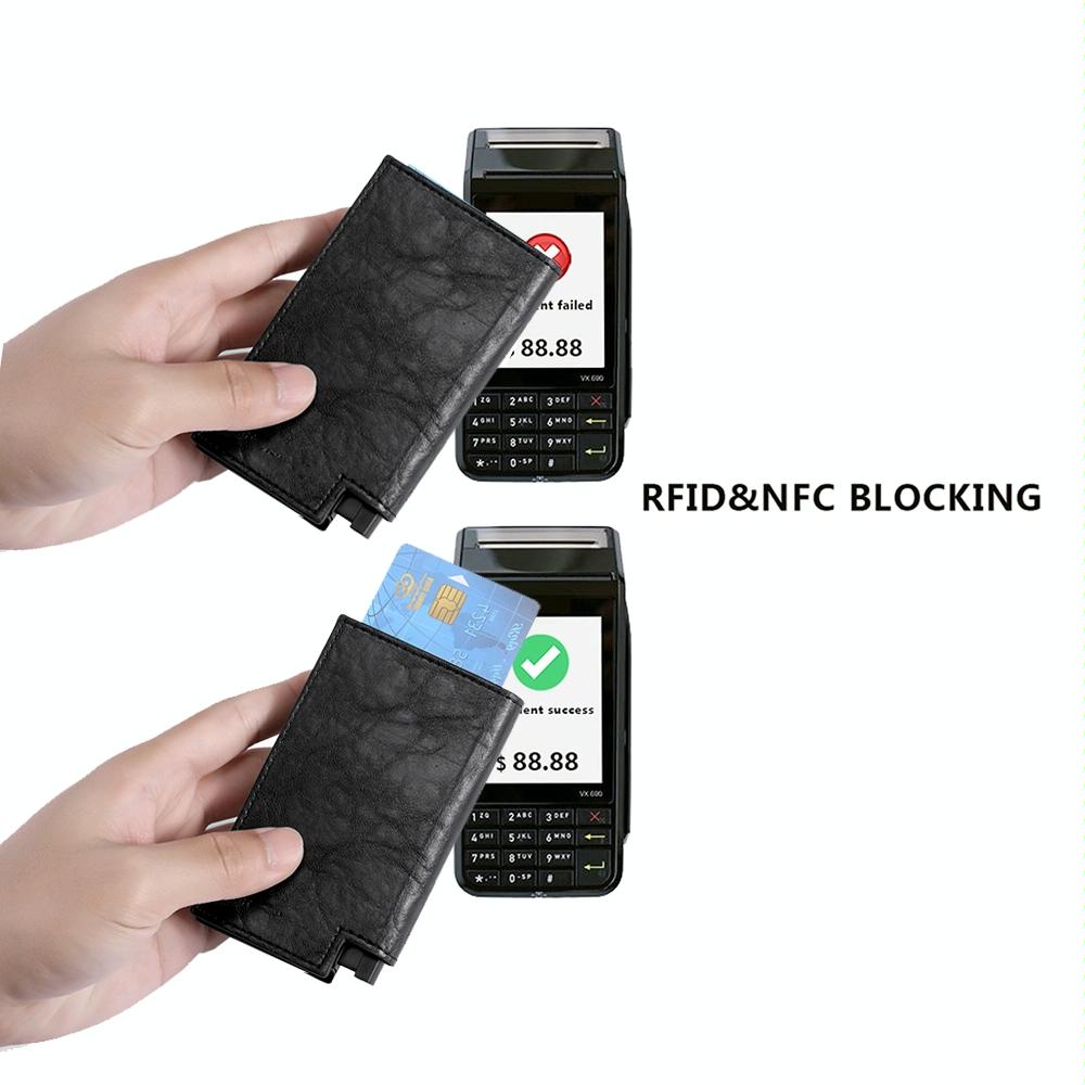 Pop Up Rfid Bifold Wallet With Card Holder Black