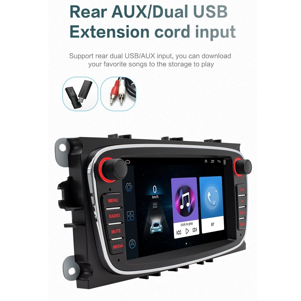7 Inch Android Navigation Radio For Ford Focus Bluetooth Rds 1 + 32G Black