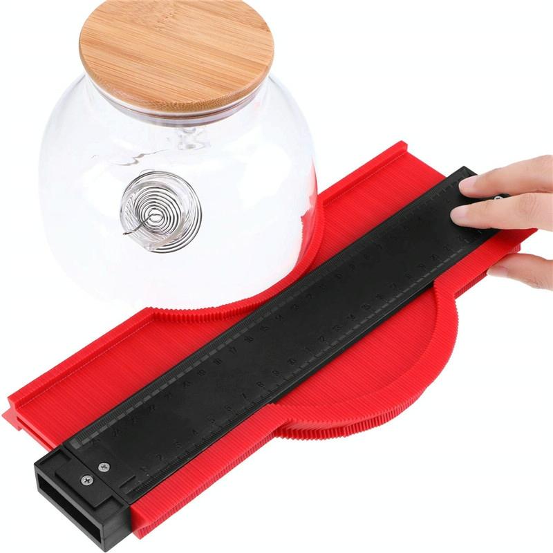 10 Inch Woodworking Contour Arc Gauge Tool Multifunctional Red