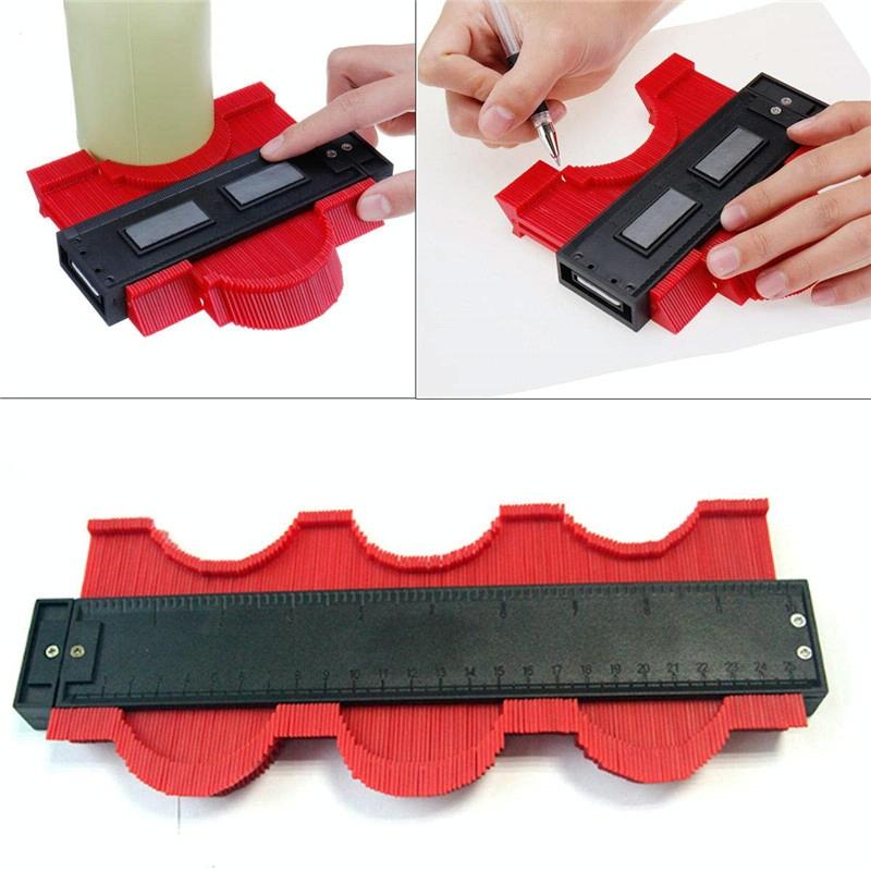 10 Inch Woodworking Contour Arc Gauge Tool Multifunctional Red