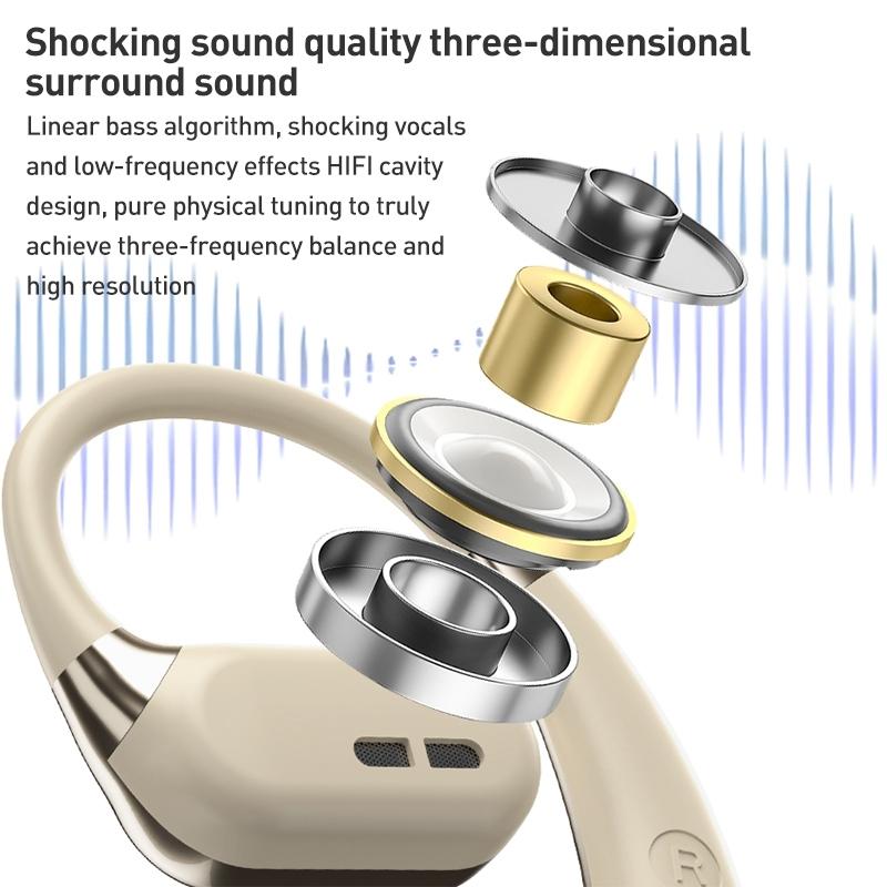 Wireless Bluetooth Earphone Mounted Black