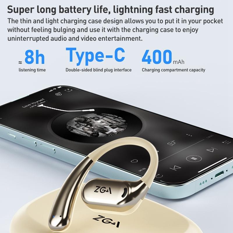 Wireless Bluetooth Earphone Mounted Black