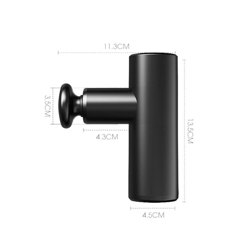 Brushless Muscle Massager Black For Health And Beauty Applications