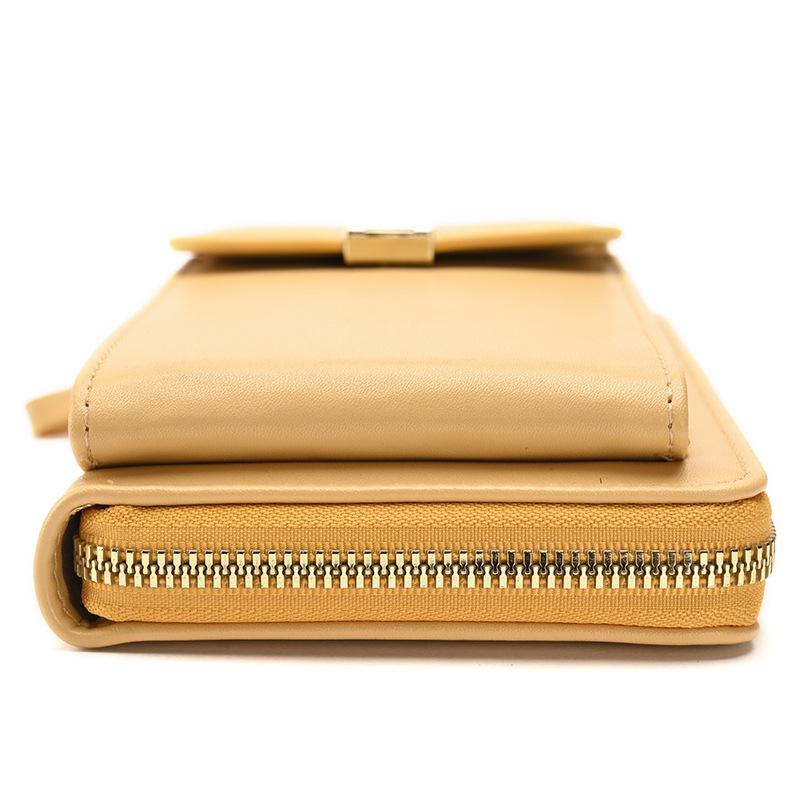 Women Cross Body Phone Purse With Long Strap White