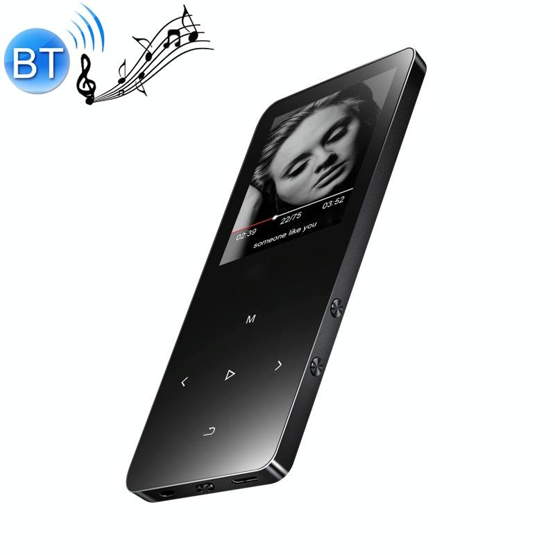 1.8 Inch Metal Bluetooth Mp3 / Mp4 Player With Touch Screen 8Gb Black