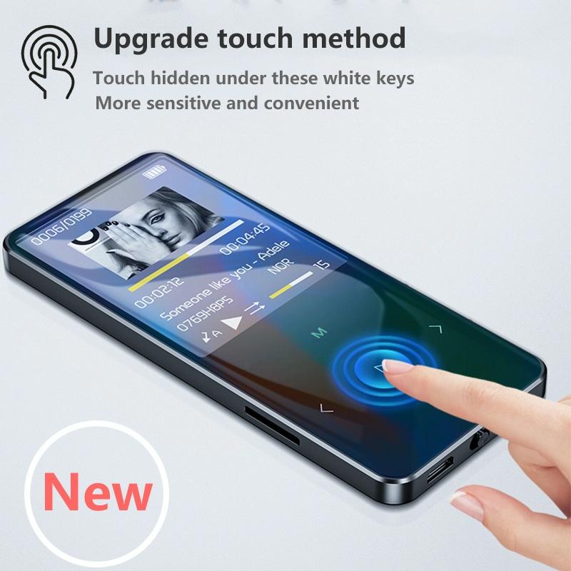 1.8 Inch Metal Bluetooth Mp3 / Mp4 Player With Touch Screen 8Gb Black