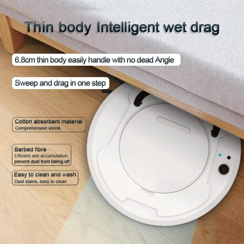 Smart 3-In-1 Robot Vacuum With Wet / Dry Mopping Rechargeable & Auto Cleaning Black White