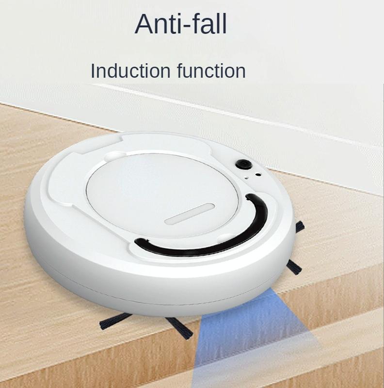 Smart 3-In-1 Robot Vacuum With Wet / Dry Mopping Rechargeable & Auto Cleaning Black White