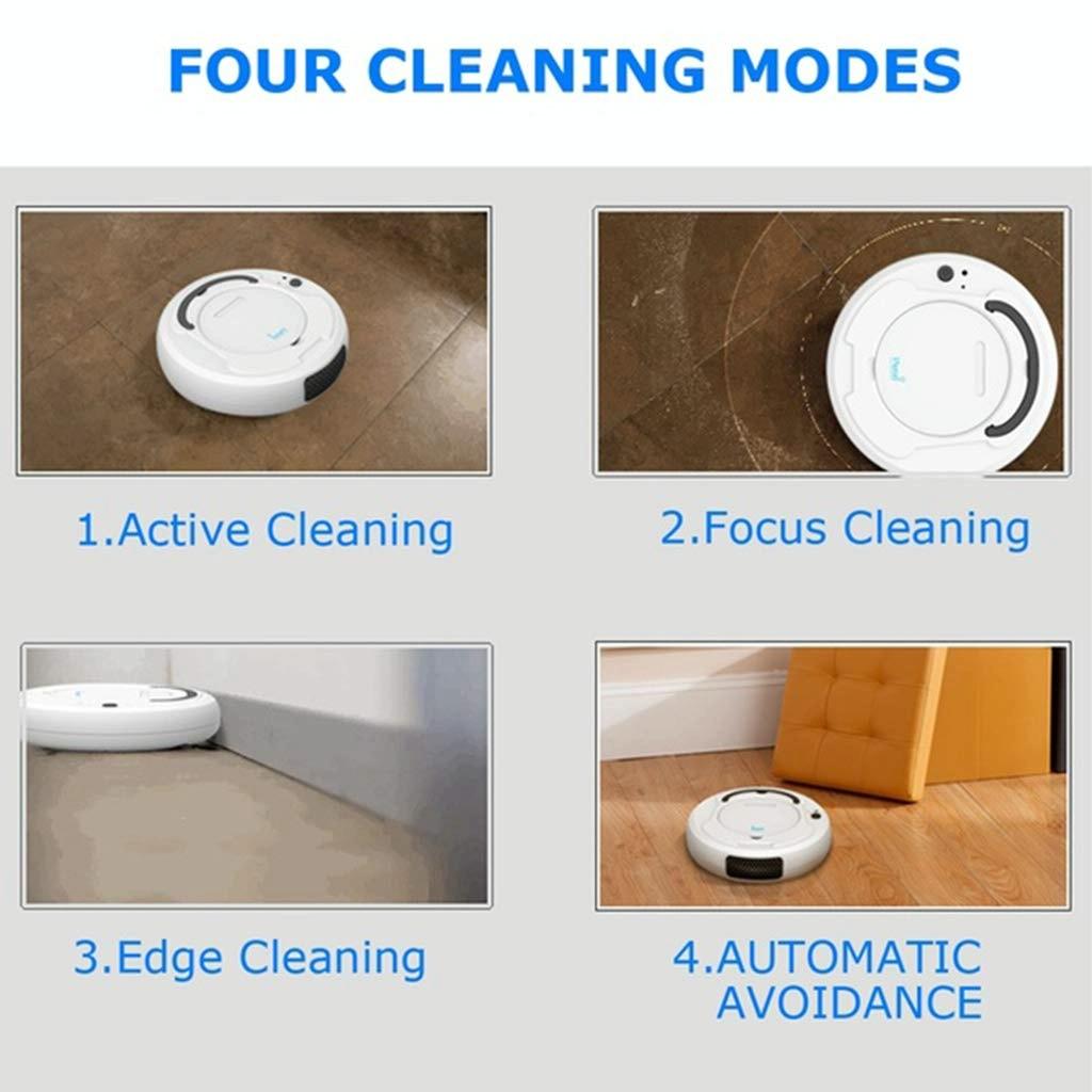 Smart 3-In-1 Robot Vacuum With Wet / Dry Mopping Rechargeable & Auto Cleaning Black White