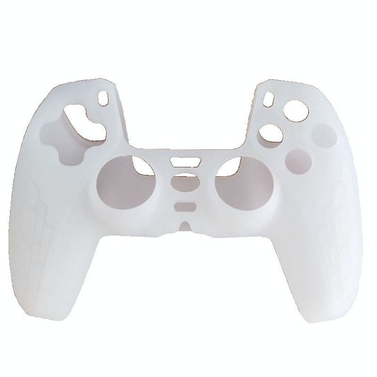 Thickened Non Slip Silicone Case For Ps5 Gamepad Protective Cover White
