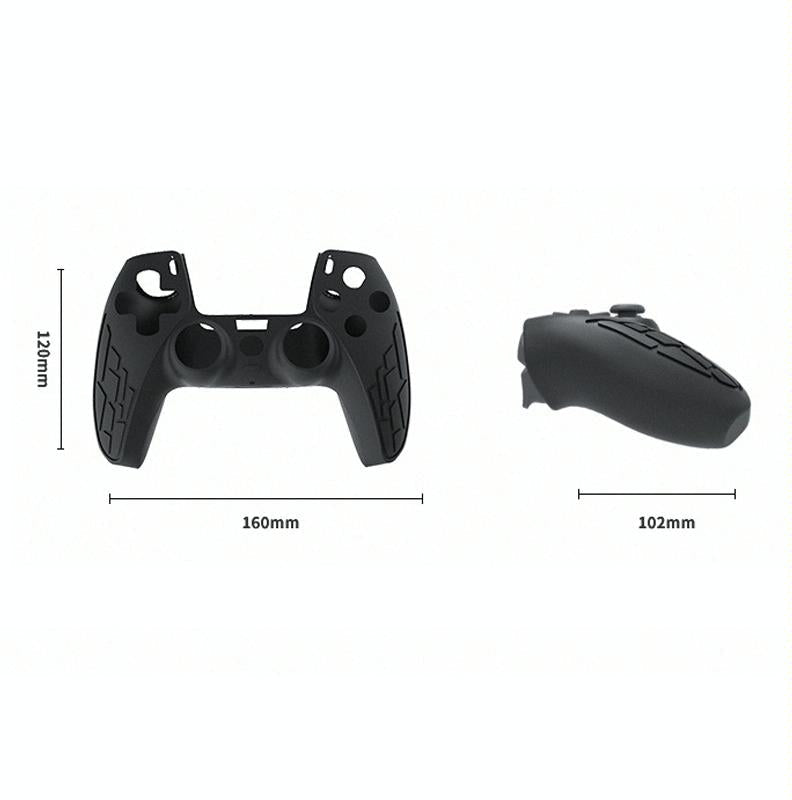 Thickened Non Slip Silicone Case For Ps5 Gamepad Protective Cover White