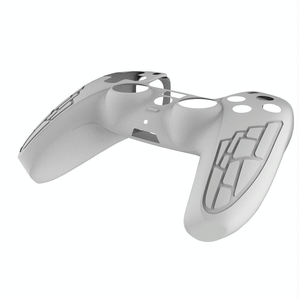 Thickened Non Slip Silicone Case For Ps5 Gamepad Protective Cover White