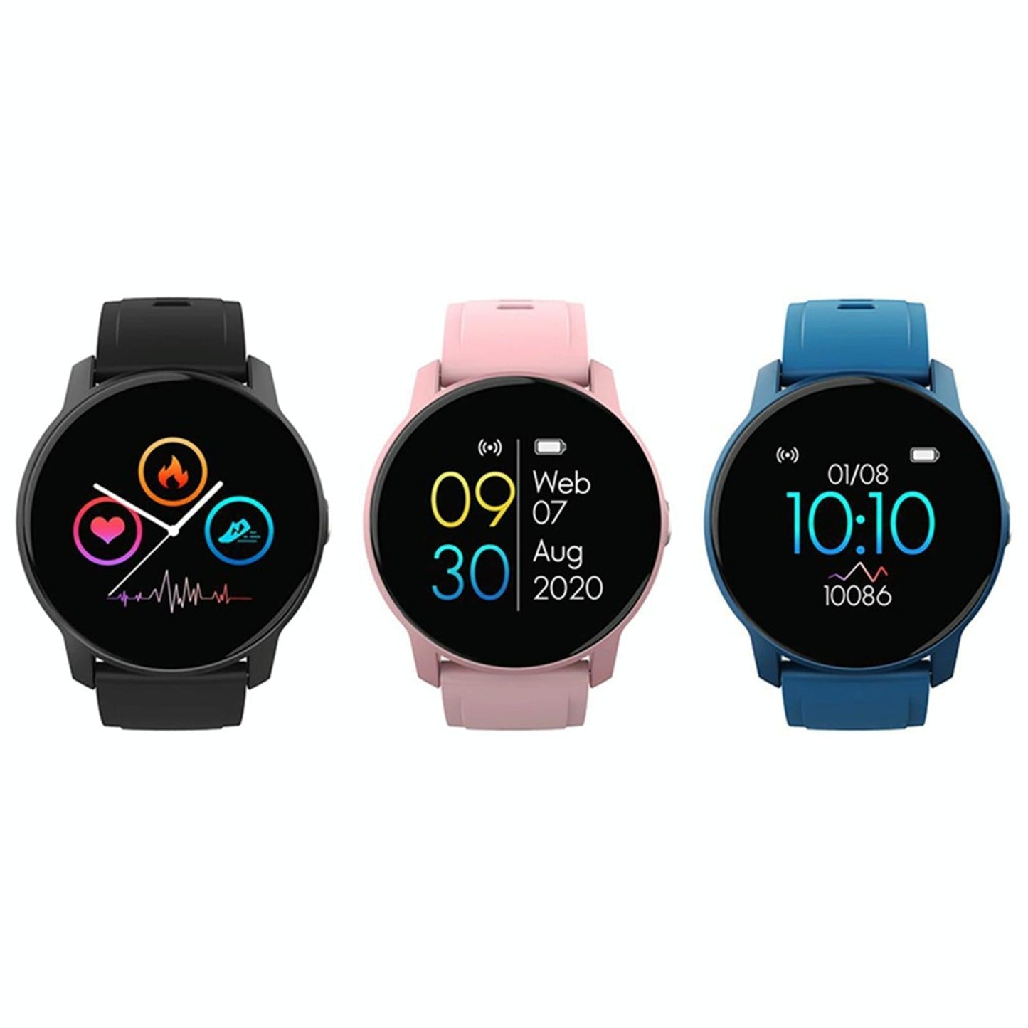Smart Bracelet With Heart Rate Pedometer And Sleep Monitor Blue