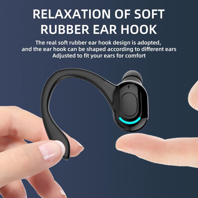 Wireless Sports Earphones F8 Bluetooth 5.1 Mounted Stereo Black