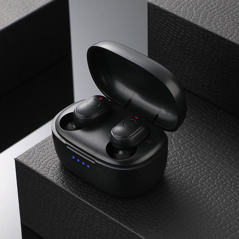Waterproof Mini Touch Control Bluetooth Earphones With Noise Cancelling Black