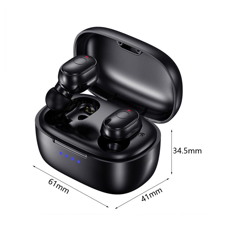 Waterproof Mini Touch Control Bluetooth Earphones With Noise Cancelling Black