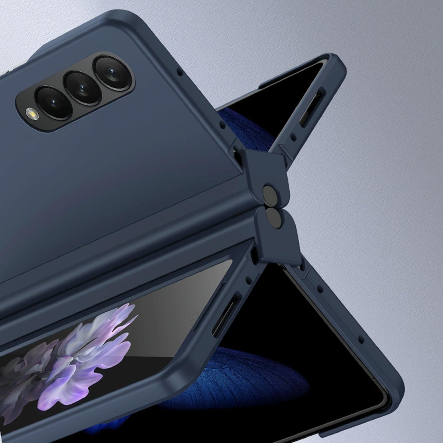 For Samsung Galaxy Z Fold4 5G Integrated Shockproof Case - Blue
