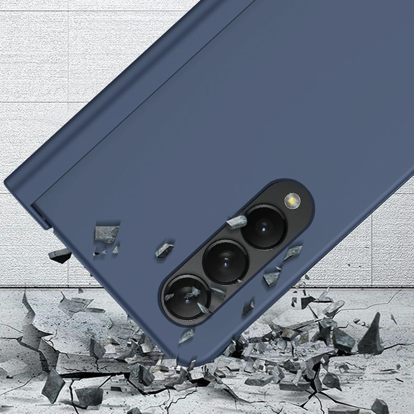 For Samsung Galaxy Z Fold4 5G Integrated Shockproof Case - Blue