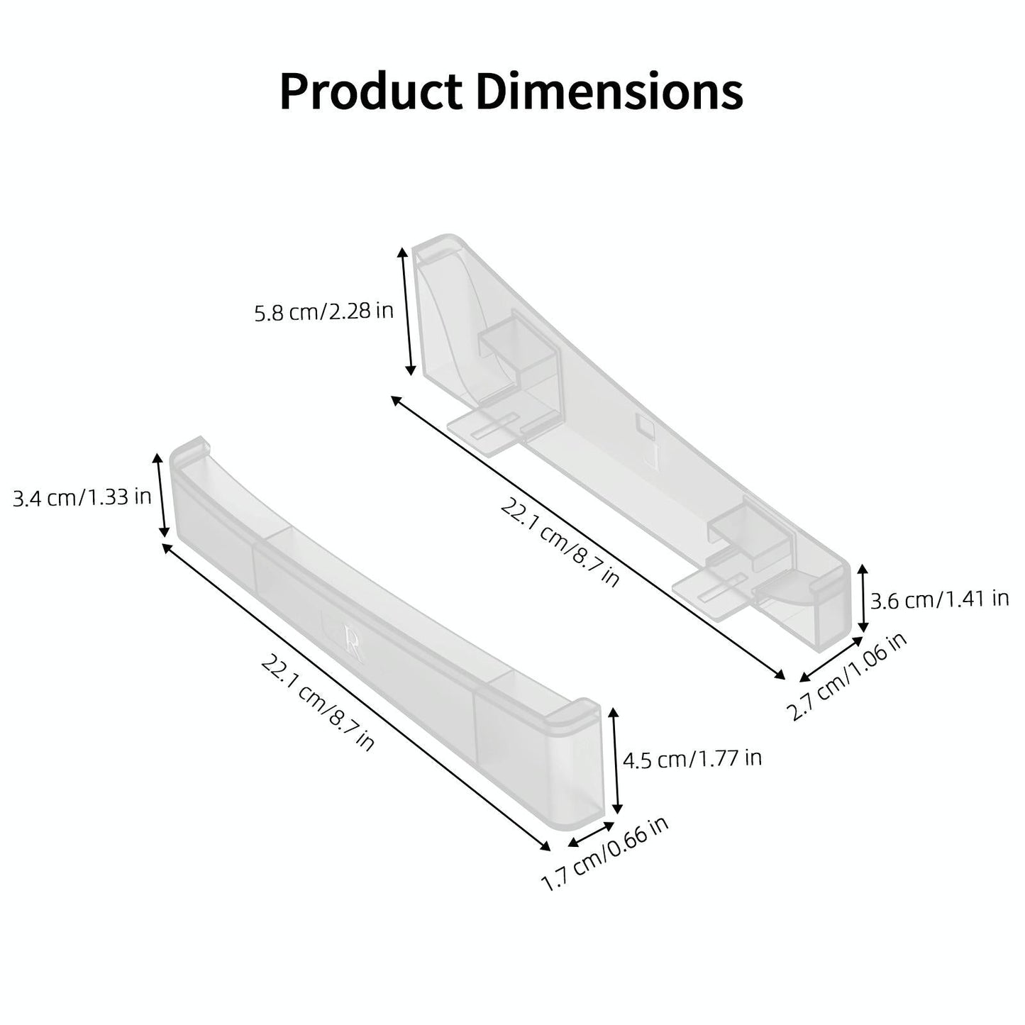 Universal Horizontal Stand For Ps5 Slim Digital / Optical Drive Version Black