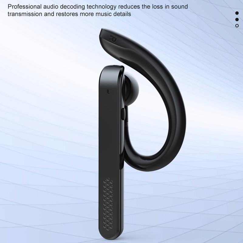 890 Ear Mounted Enc Noise Reduction Wireless Bluetooth Earphone Black
