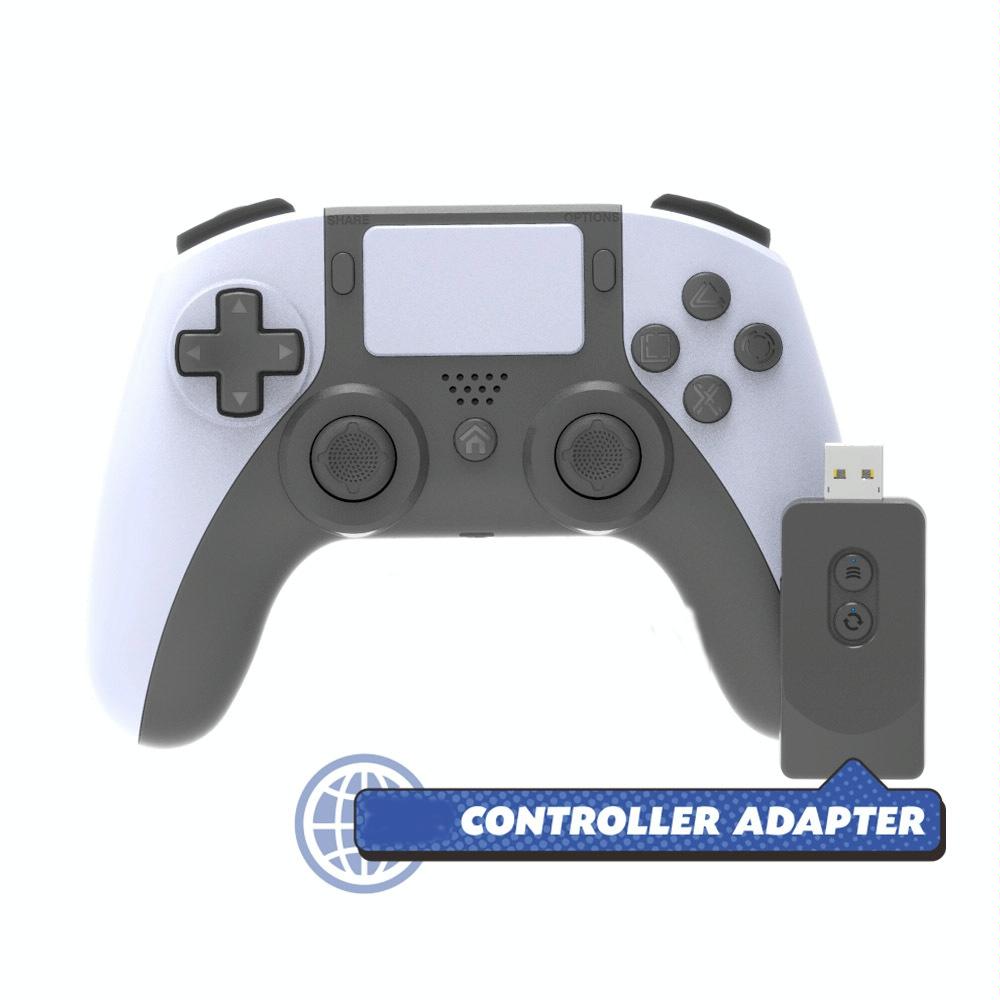 Wireless Dualsense Gamepad For Ps5 / Ps4 Pc With Bluetooth And Joysticks Black White
