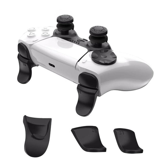 5 In 1 L1 / R1 Extended Key Game Handle For Sony Ps5 Cross & Lengthened Keys Black