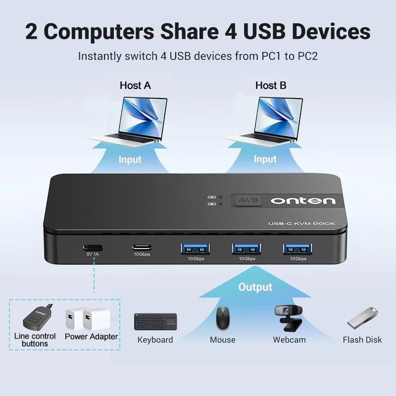 Usb 3.2 Gen2 Sharing Switch In 4 Out