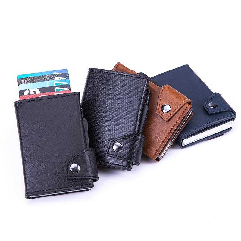 Rfid-Protected Aluminum Coin Purse Secure & Stylish Mad Horse Black