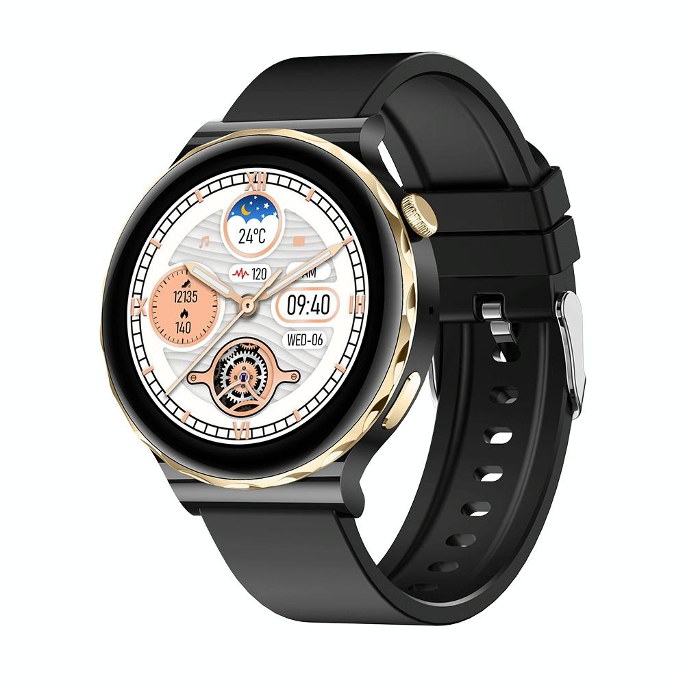 1.28 Inch Dual Mode Sport Smart Watch Support Bluetooth Call Sleep Blood Oxygen Heart Rate Pressure Health Monitor Black