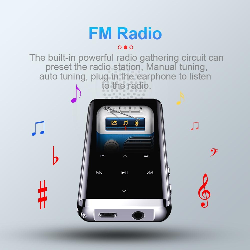 1.8 Inch Touch Lcd Hifi Mp3 Player 16Gb Memory With Bluetooth 8Gb