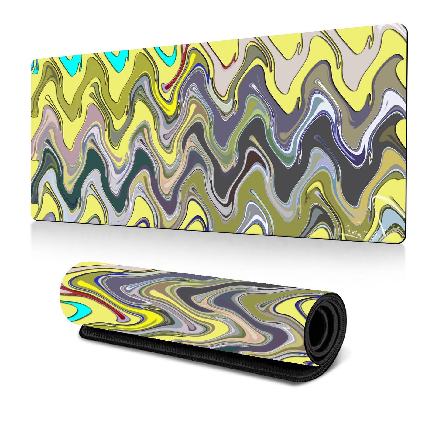 Abstract Gaming Mouse Pad 300 X 600 2Mm Fluid 25 300X700x2mm