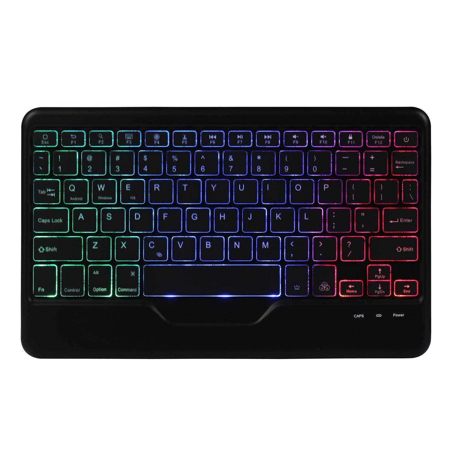 10.2 / 10.5 Inch Bluetooth Keyboard Tablet Case With Triangle Holder & Pen Slot Black Diamond Pattern