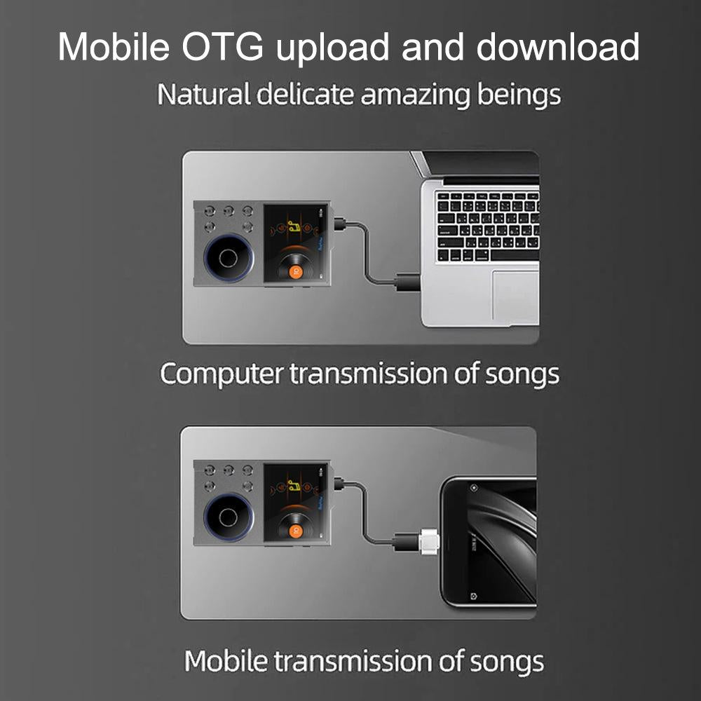 2.4 Inch Hifi Bluetooth Music Player Dsd256 Mastering Sound Quality 16Gb+16Gb Memory Gray