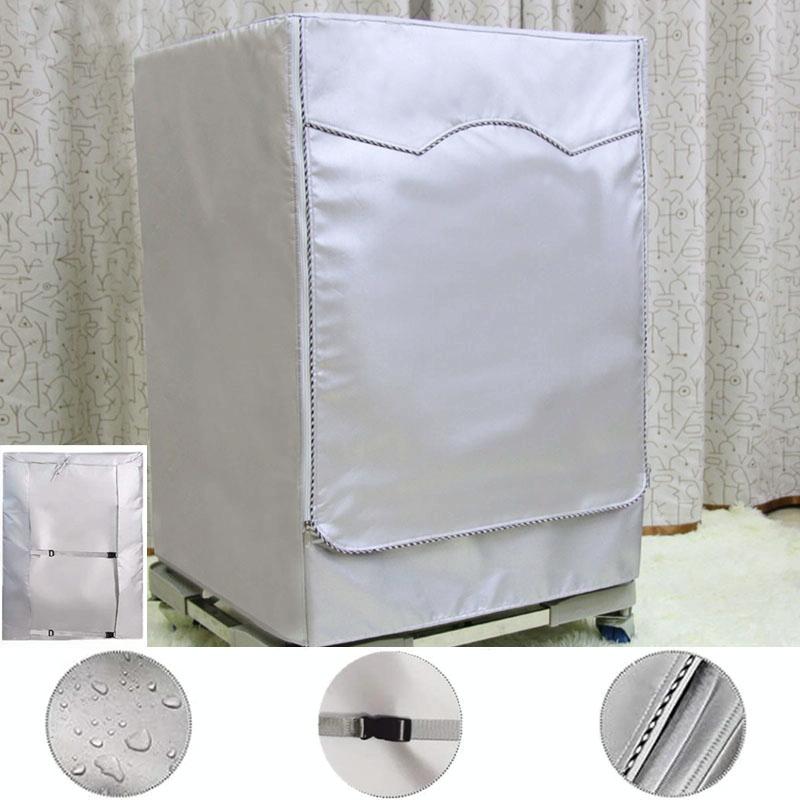 Waterproof Dustproof Cover For 420D Roller Boiler Washing Machine 60X53x85cm Size Silver 60X64x85cm