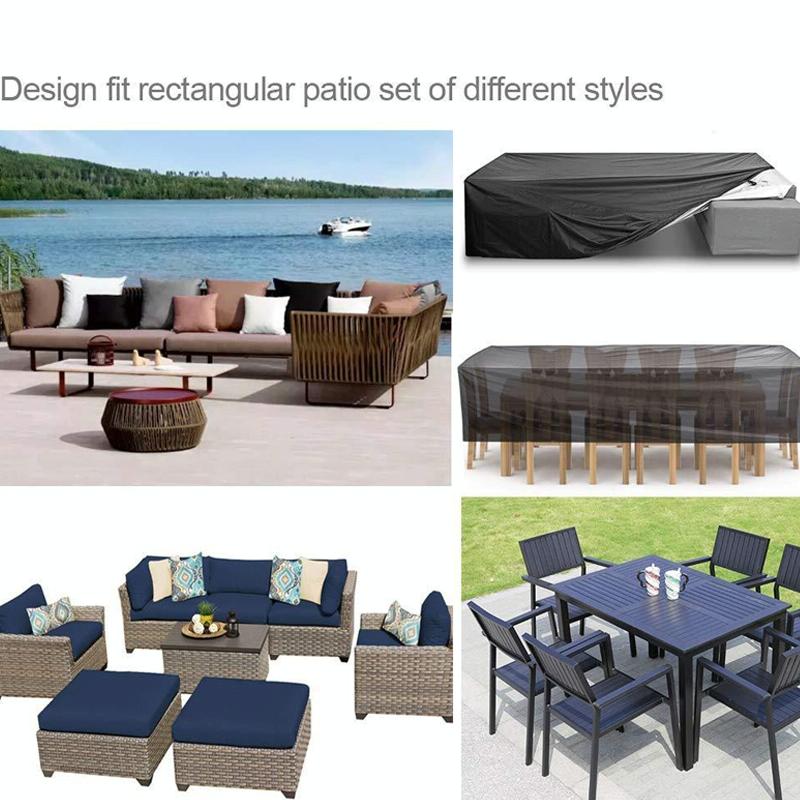 Waterproof Outdoor Furniture Cover Protects From Dust And Uv 170X94x70cm Black